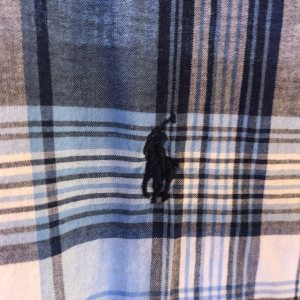 Men’s Xl polo button down plaid shirt - Picture 2 of 3